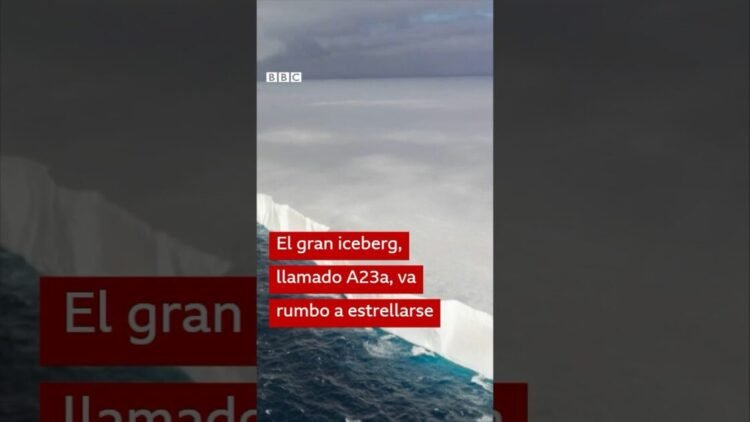 El iceberg gigante que está por hacer colisión con una isla #shorts