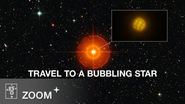 Zooming in on the R Doradus star