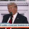 Trump llama a evacuar Teherán de inmediato